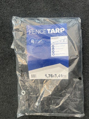 Heras black fence - fence, tarpaulin