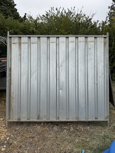 Steel hoarding site - steel,