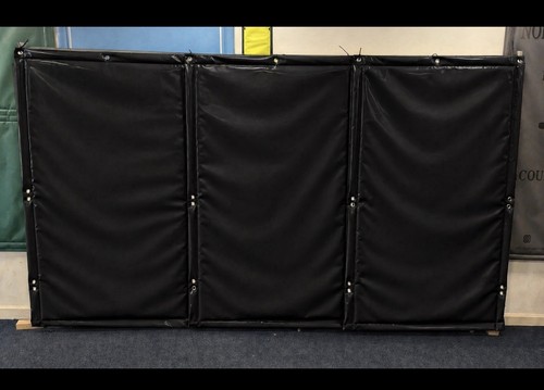 Acoustic sound barrier heras