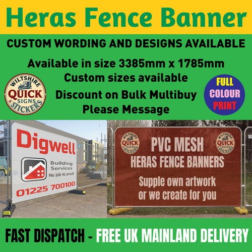 Custom printed heras - heras, fence
